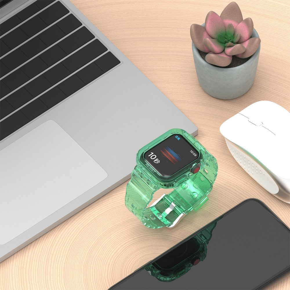 Fremragende Universal Apple Silikone Rem - Grøn#serie_7