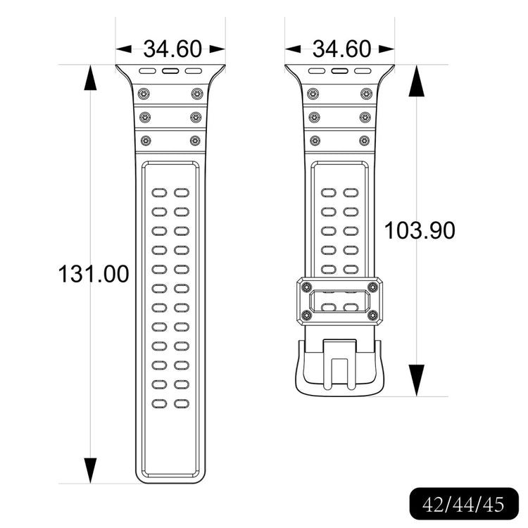 Rigtigt rart Universal Apple Silikone Rem - Hvid#serie_1