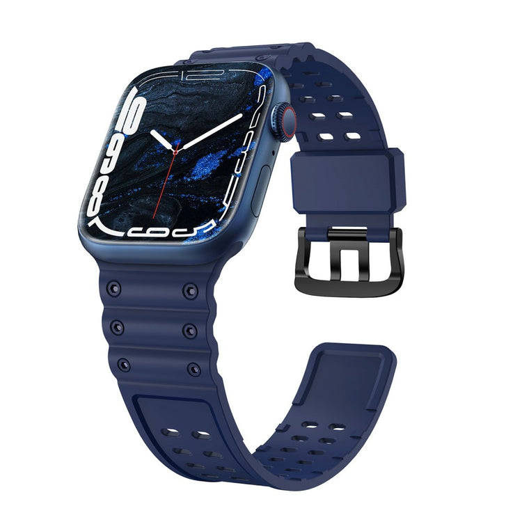 Rigtigt rart Universal Apple Silikone Rem - Blå#serie_6