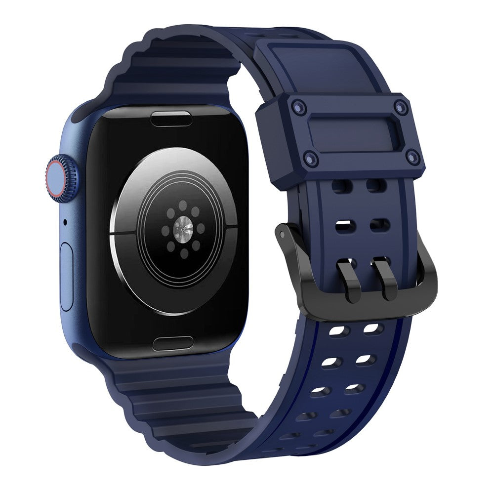 Rigtigt elegant Universal Apple Silikone Rem - Blå#serie_6