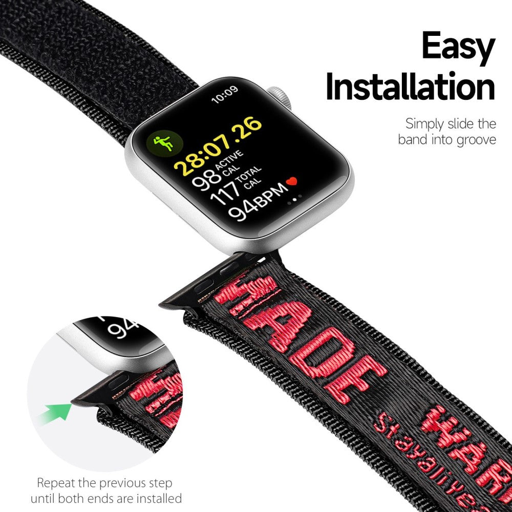 Vildt godt Universal Apple Nylon Rem - Rød#serie_2