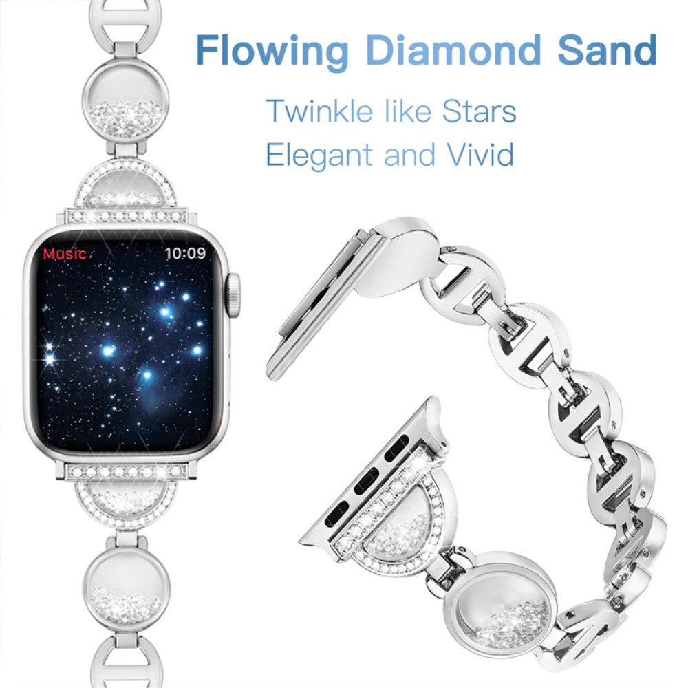 Helt vildt nydelig Universal Apple Metal Rem - Sølv#serie_4