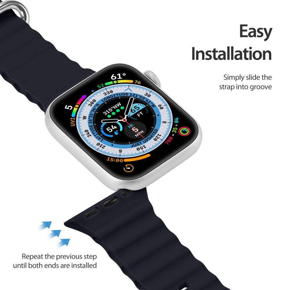 Stilren Universal Apple Plastik Rem - Blå#serie_5