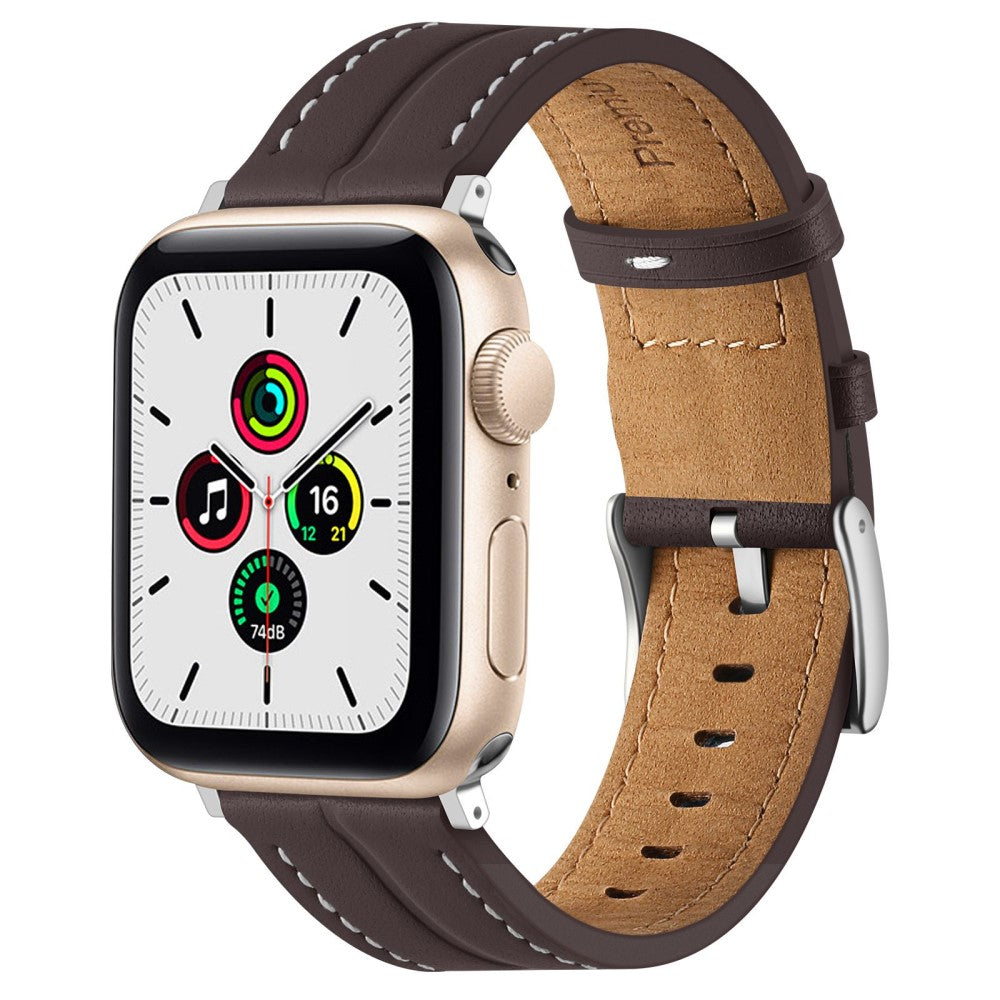 Stilren Universal Apple Ægte læder Rem - Brun#serie_3