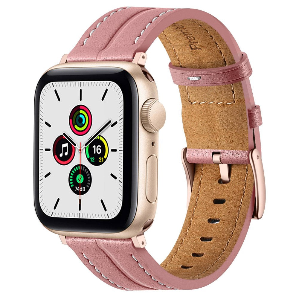 Stilren Universal Apple Ægte læder Rem - Pink#serie_6