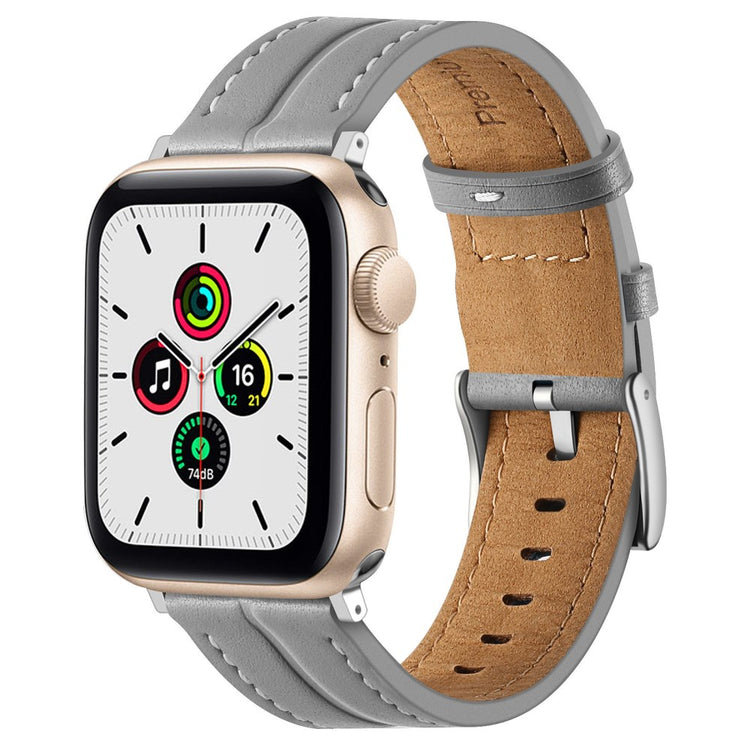 Stilren Universal Apple Ægte læder Rem - Sølv#serie_7