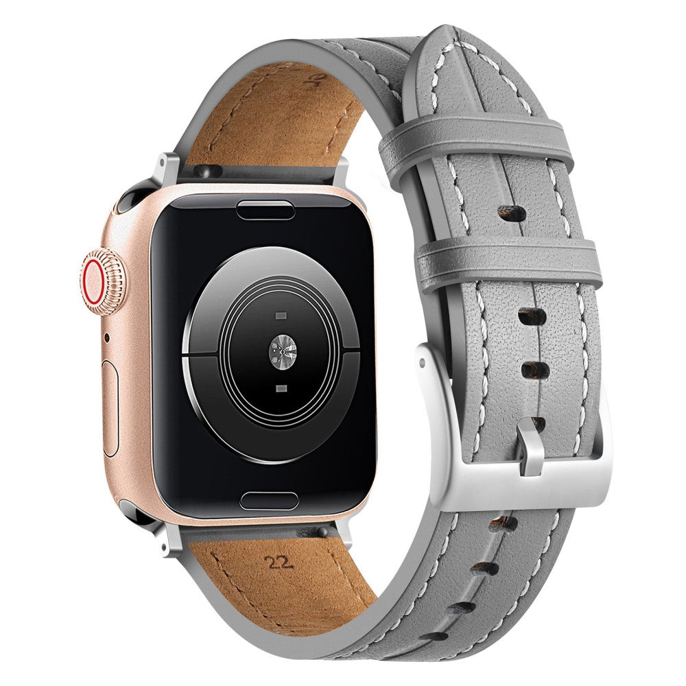 Stilren Universal Apple Ægte læder Rem - Sølv#serie_7