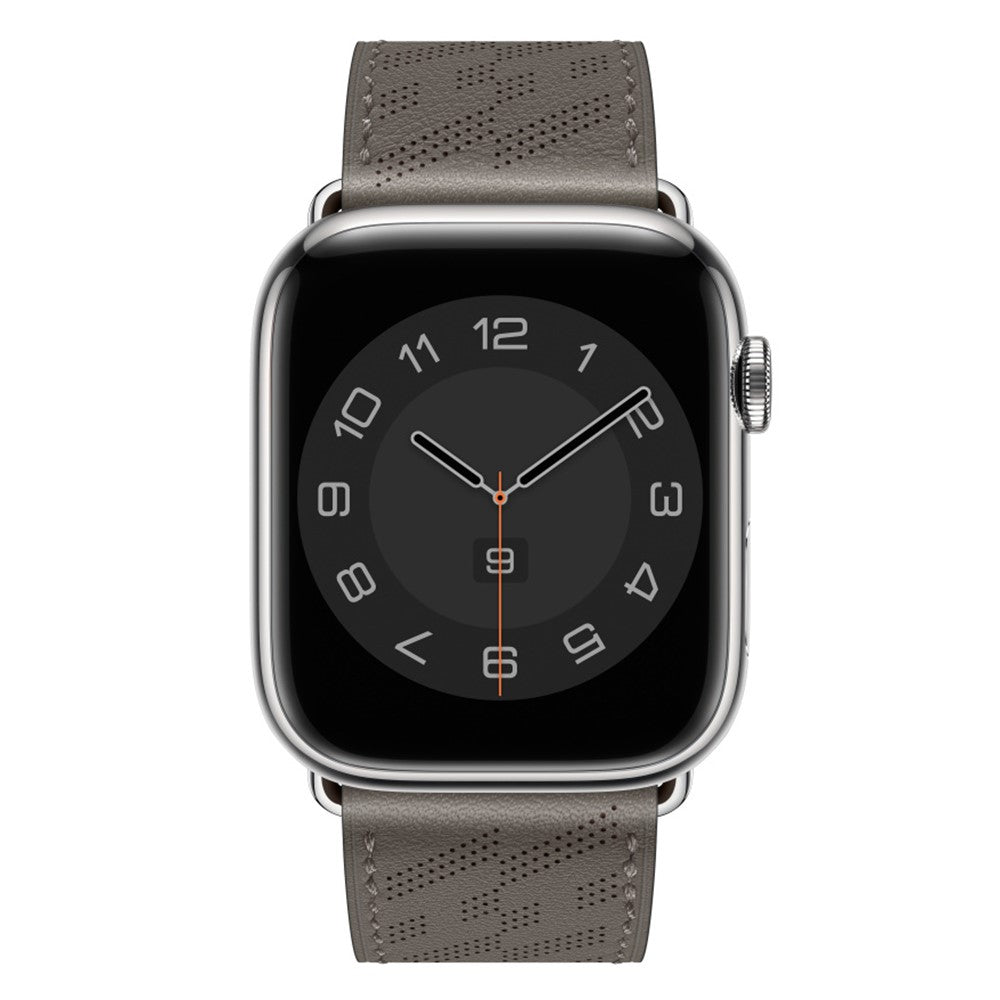 Rigtigt elegant Universal Apple Ægte læder Rem - Sølv#serie_1