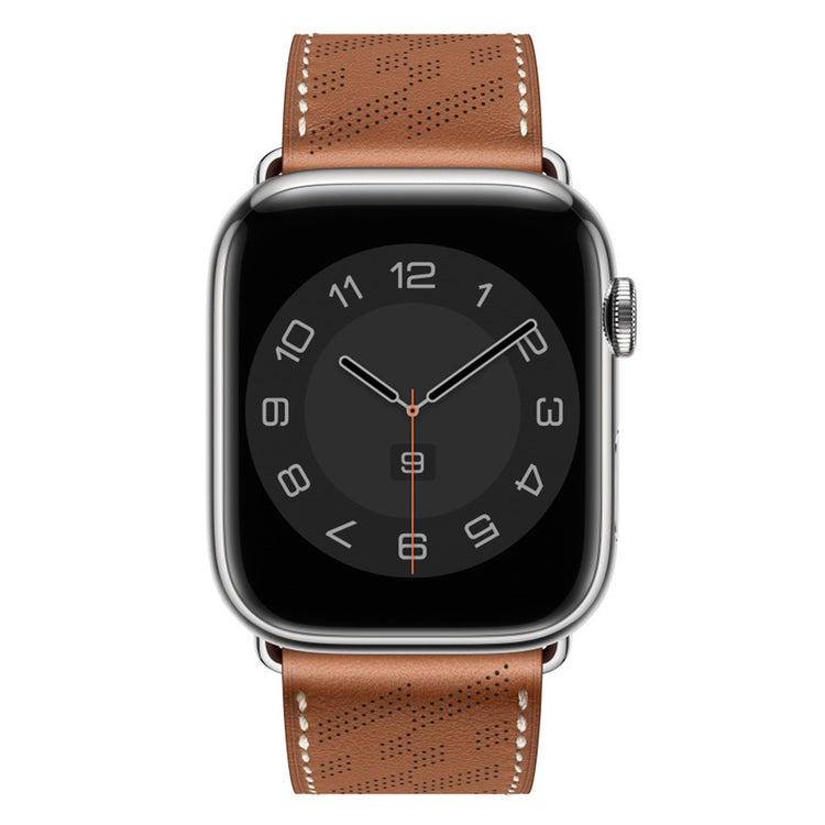 Rigtigt elegant Universal Apple Ægte læder Rem - Brun#serie_4