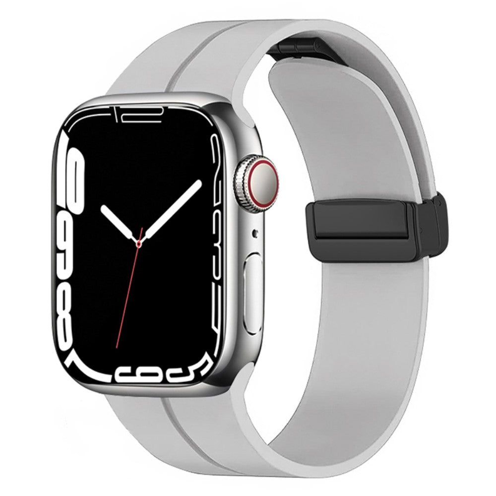 Rigtigt kønt Universal Apple Silikone Rem - Sølv#serie_14
