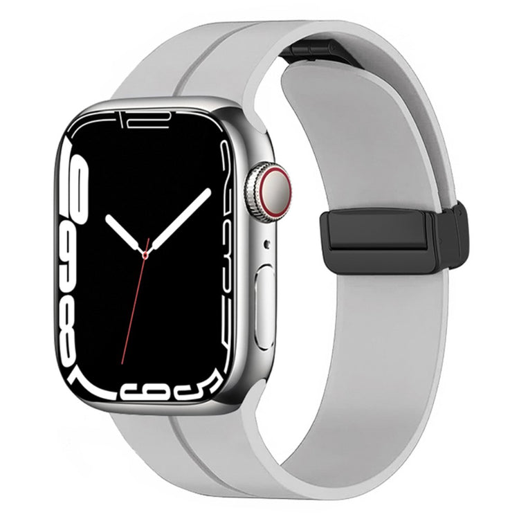 Rigtigt kønt Universal Apple Silikone Rem - Sølv#serie_14