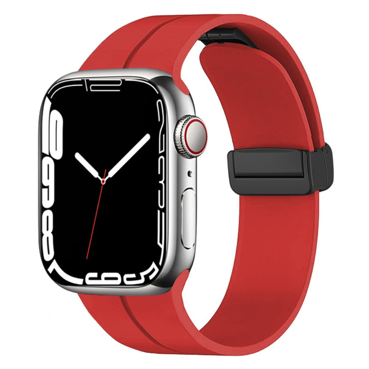 Rigtigt kønt Universal Apple Silikone Rem - Rød#serie_5