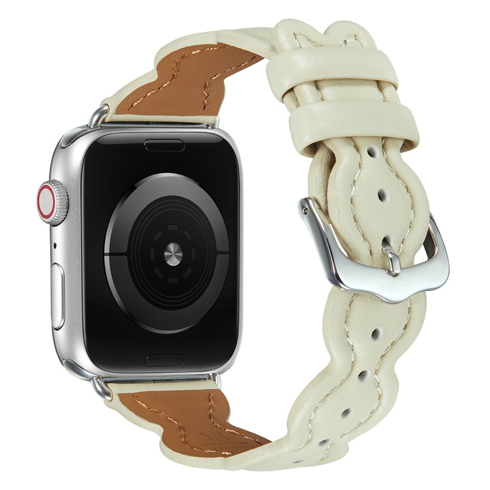 Fantastisk Universal Apple Ægte læder Rem - Hvid#serie_5