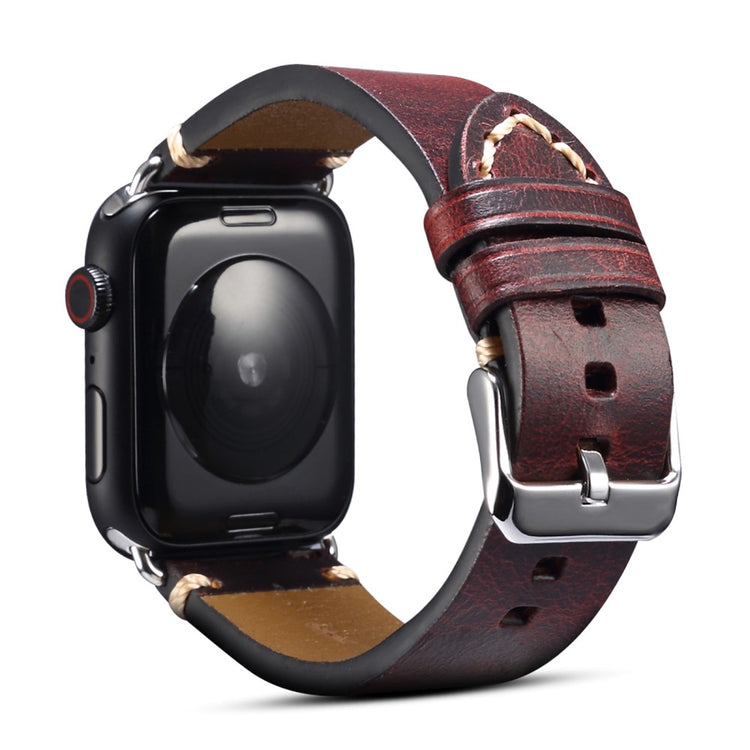Mega flot Universal Apple Ægte læder Rem - Rød#serie_3