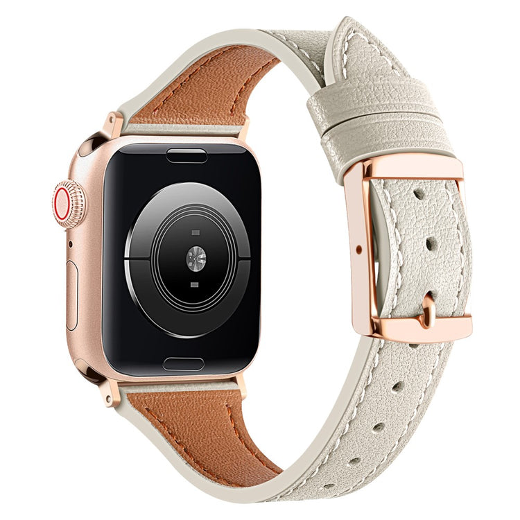 Vildt smuk Universal Apple Ægte læder Rem - Hvid#serie_5