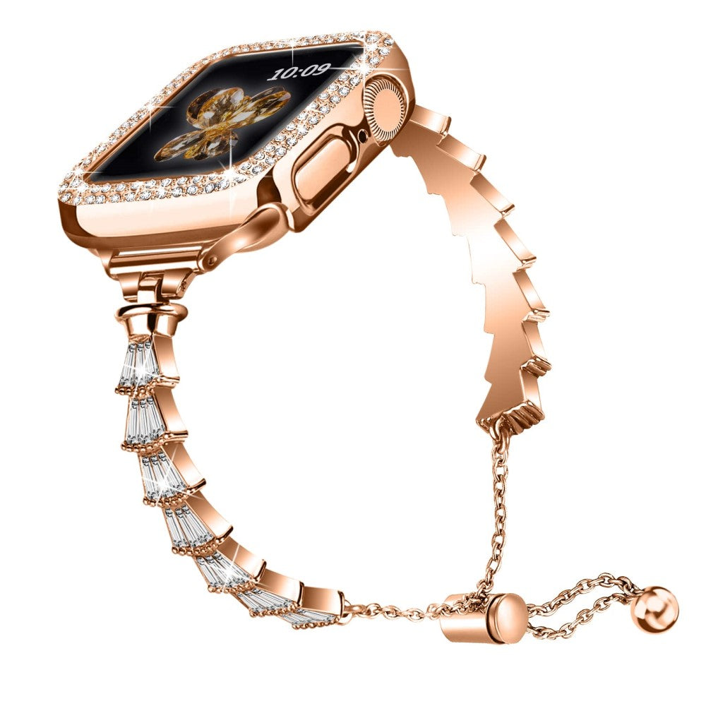 Helt vildt godt Universal Apple Metal og Rhinsten Rem - Pink#serie_1
