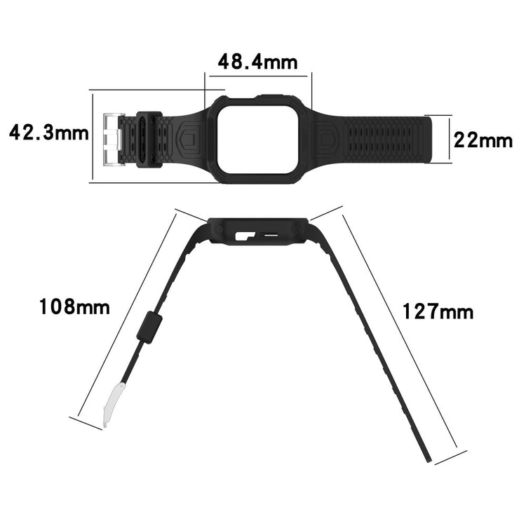 Meget Komfortabel Plastik Universal Rem passer til Apple Smartwatch - Blå#serie_7