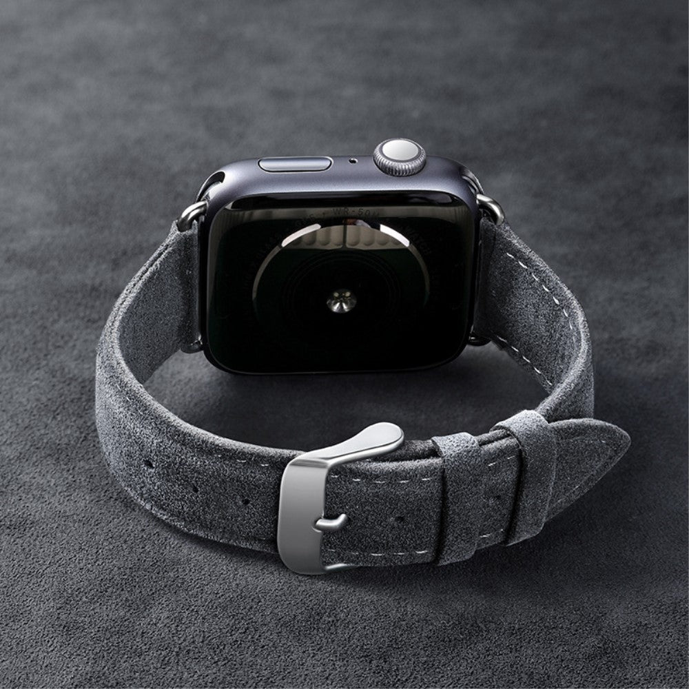 Rigtigt Cool Kunstlæder Universal Rem passer til Apple Smartwatch - Sølv#serie_1