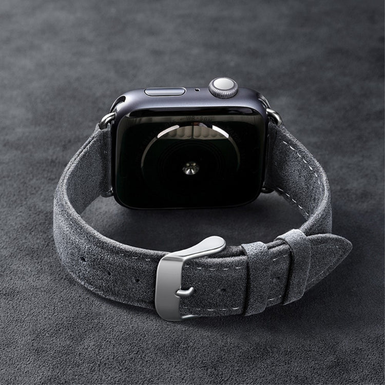 Rigtigt Cool Kunstlæder Universal Rem passer til Apple Smartwatch - Sølv#serie_1