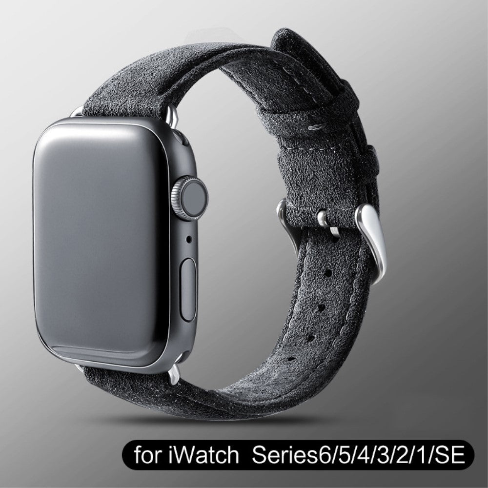 Rigtigt Cool Kunstlæder Universal Rem passer til Apple Smartwatch - Sølv#serie_1