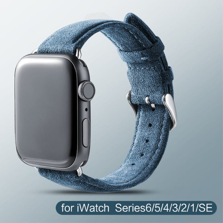 Rigtigt Cool Kunstlæder Universal Rem passer til Apple Smartwatch - Blå#serie_2