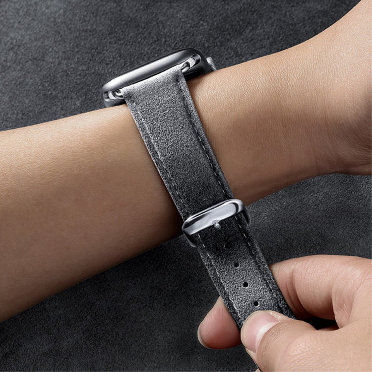 Rigtigt Cool Kunstlæder Universal Rem passer til Apple Smartwatch - Blå#serie_2
