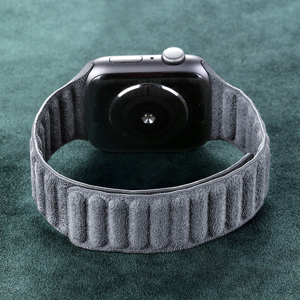 Rigtigt Elegant Kunstlæder Universal Rem passer til Apple Smartwatch - Sølv#serie_1