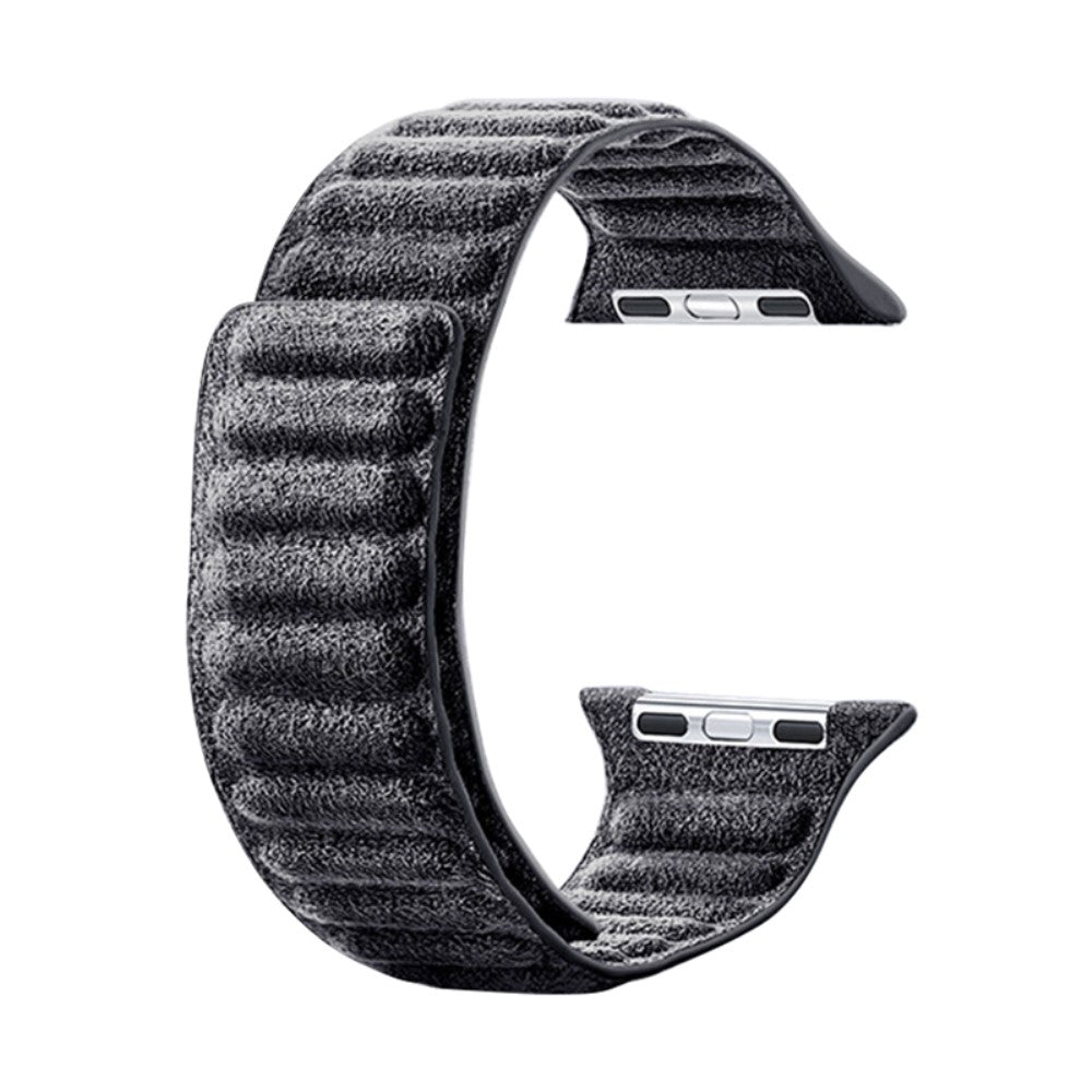 Rigtigt Elegant Kunstlæder Universal Rem passer til Apple Smartwatch - Sølv#serie_2