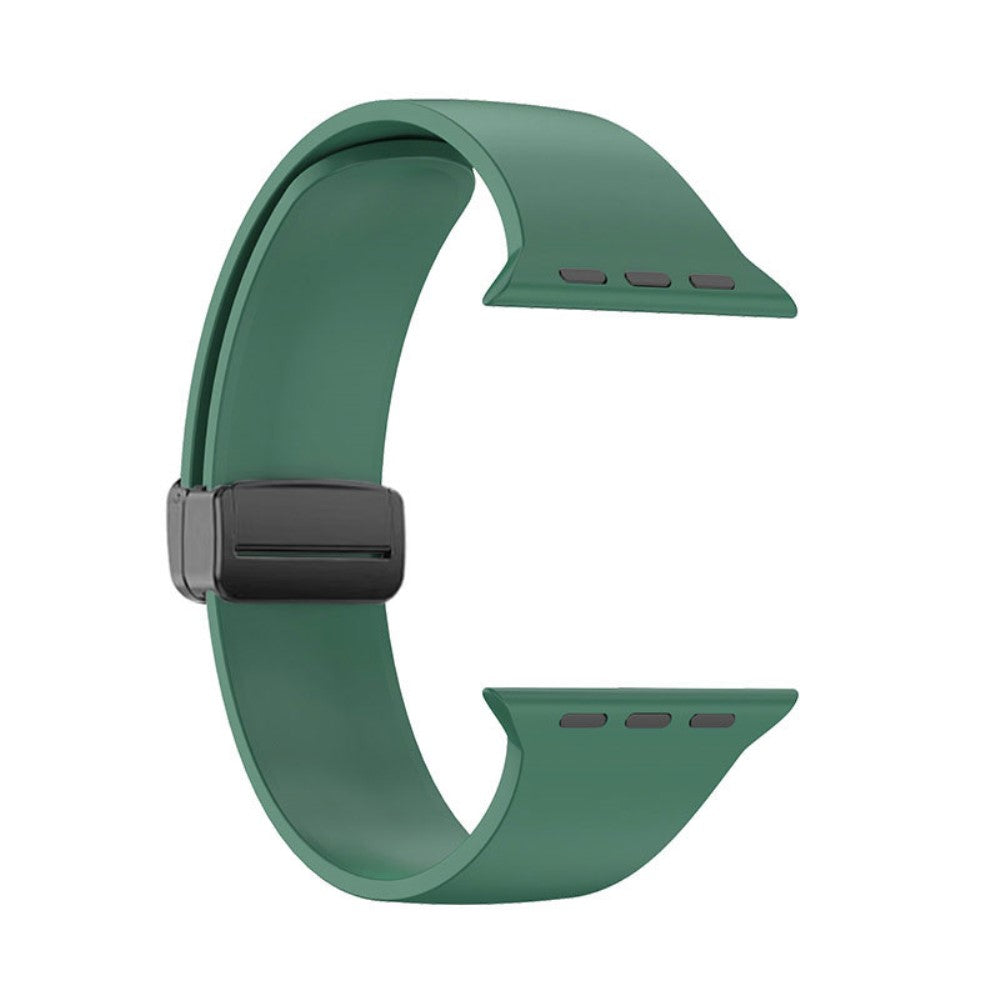 Klassisk Silikone Universal Rem passer til Apple Smartwatch - Grøn#serie_10