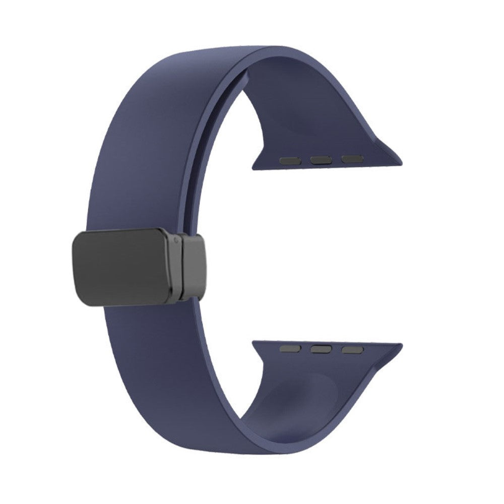 Klassisk Silikone Universal Rem passer til Apple Smartwatch - Blå#serie_11