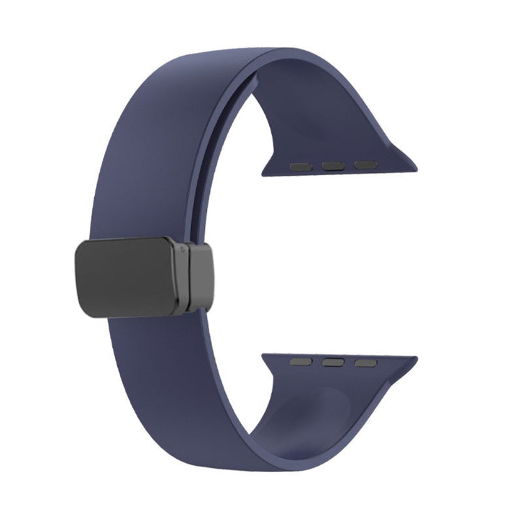 Klassisk Silikone Universal Rem passer til Apple Smartwatch - Blå#serie_11