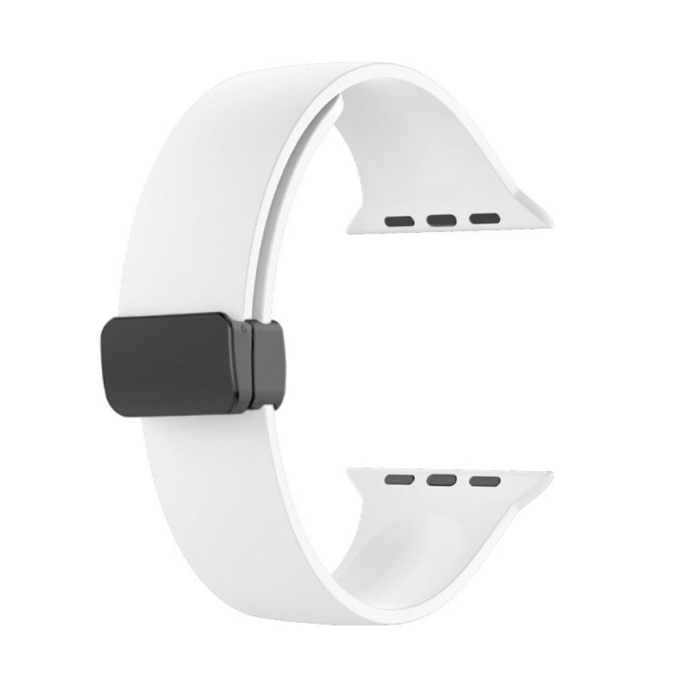 Klassisk Silikone Universal Rem passer til Apple Smartwatch - Hvid#serie_2