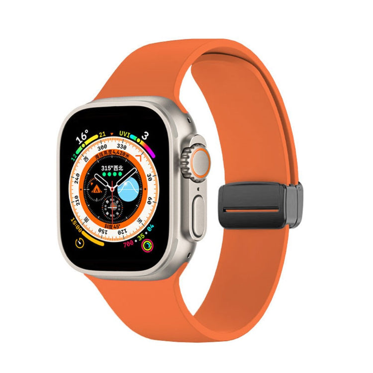 Klassisk Silikone Universal Rem passer til Apple Smartwatch - Orange#serie_3
