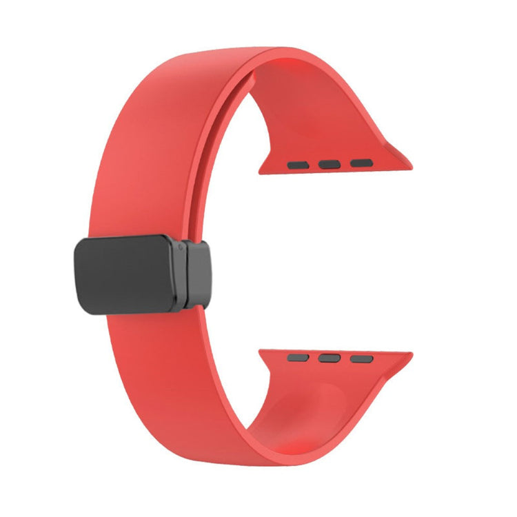 Klassisk Silikone Universal Rem passer til Apple Smartwatch - Rød#serie_5