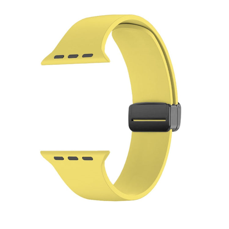 Klassisk Silikone Universal Rem passer til Apple Smartwatch - Gul#serie_6