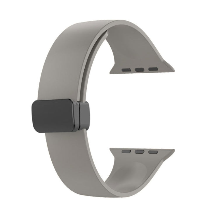 Klassisk Silikone Universal Rem passer til Apple Smartwatch - Sølv#serie_7