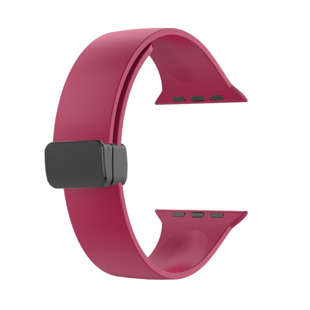 Klassisk Silikone Universal Rem passer til Apple Smartwatch - Rød#serie_8