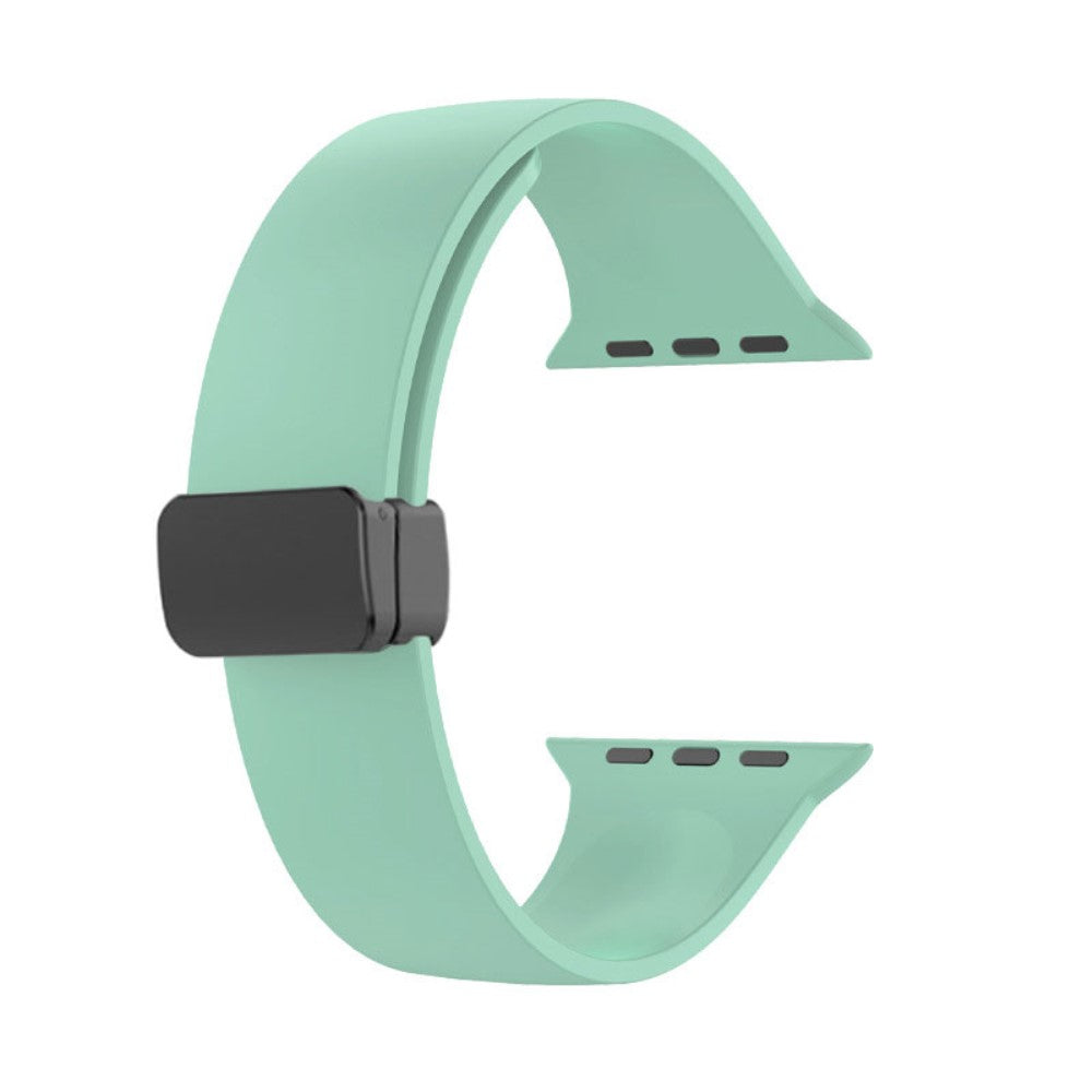 Klassisk Silikone Universal Rem passer til Apple Smartwatch - Grøn#serie_9