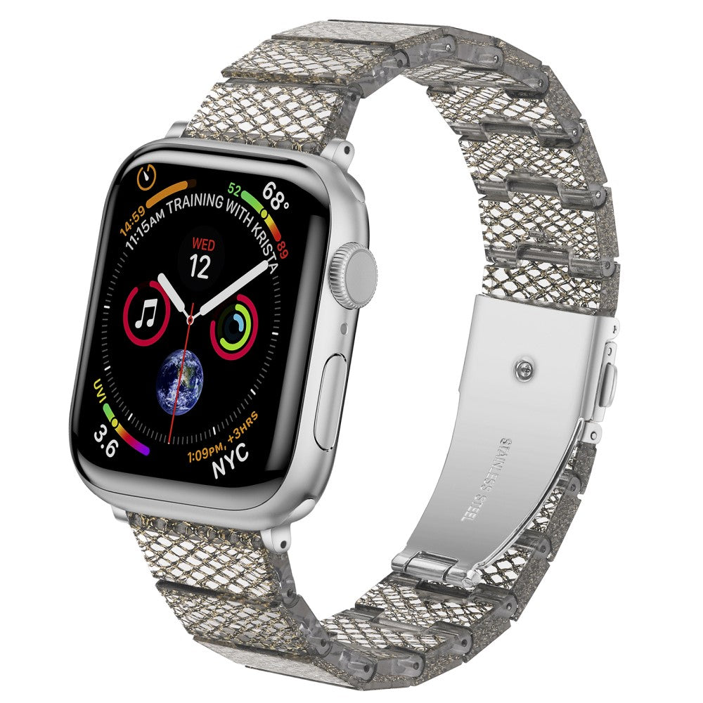Meget Fed Plastik Universal Rem passer til Apple Smartwatch - Sølv#serie_4