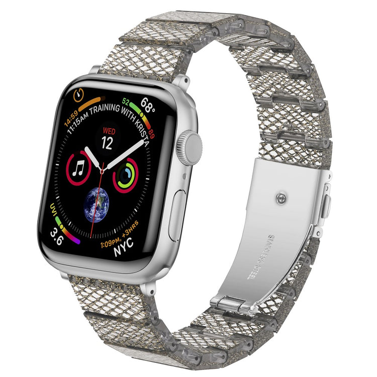 Meget Fed Plastik Universal Rem passer til Apple Smartwatch - Sølv#serie_4
