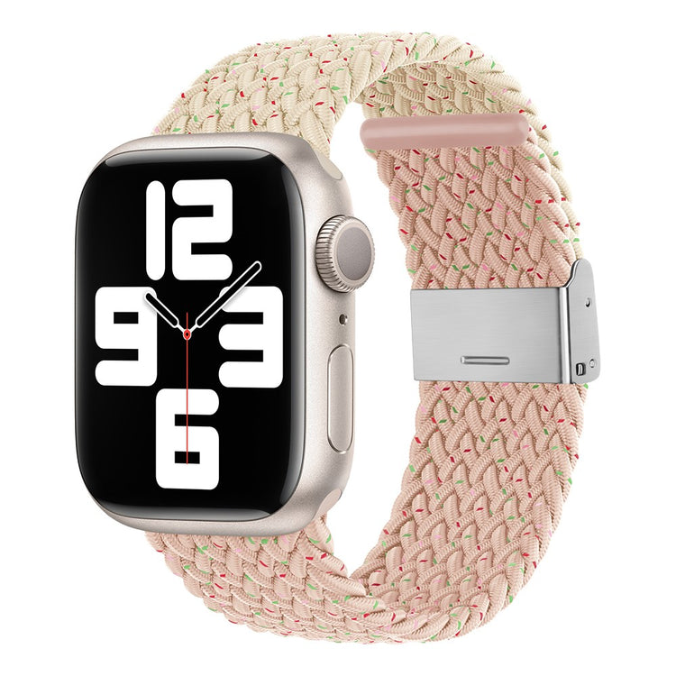 Glimrende Nylon Universal Rem passer til Apple Smartwatch - Pink#serie_4