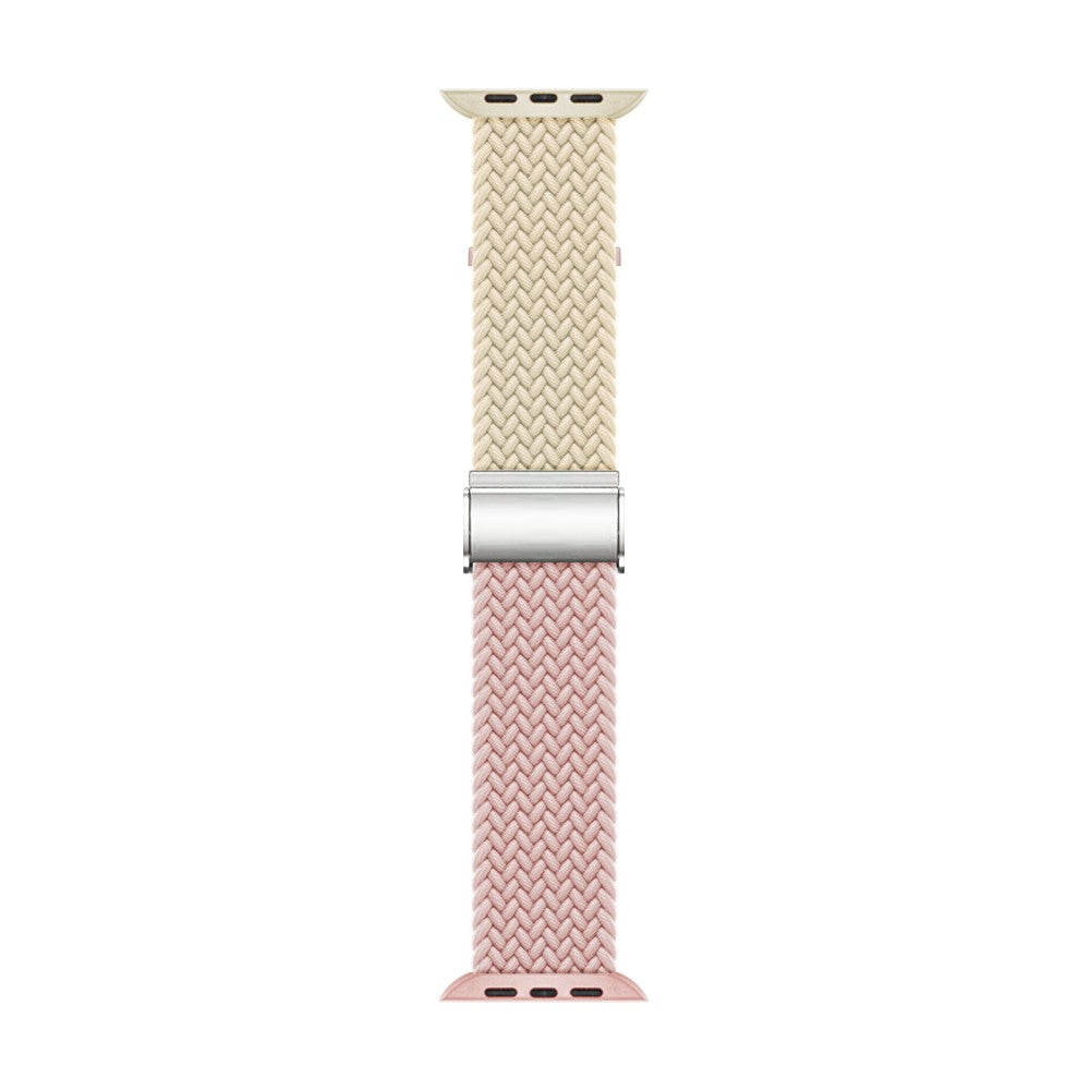Glimrende Nylon Universal Rem passer til Apple Smartwatch - Pink#serie_8