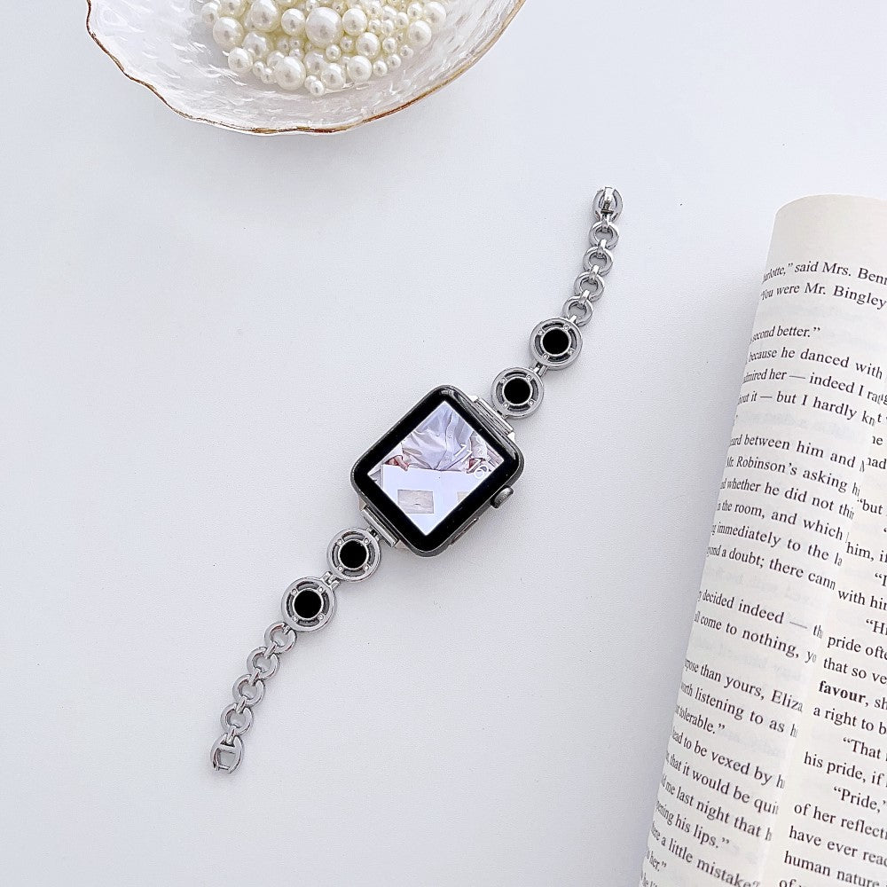 Super Sejt Metal Universal Rem passer til Apple Smartwatch - Sølv#serie_5