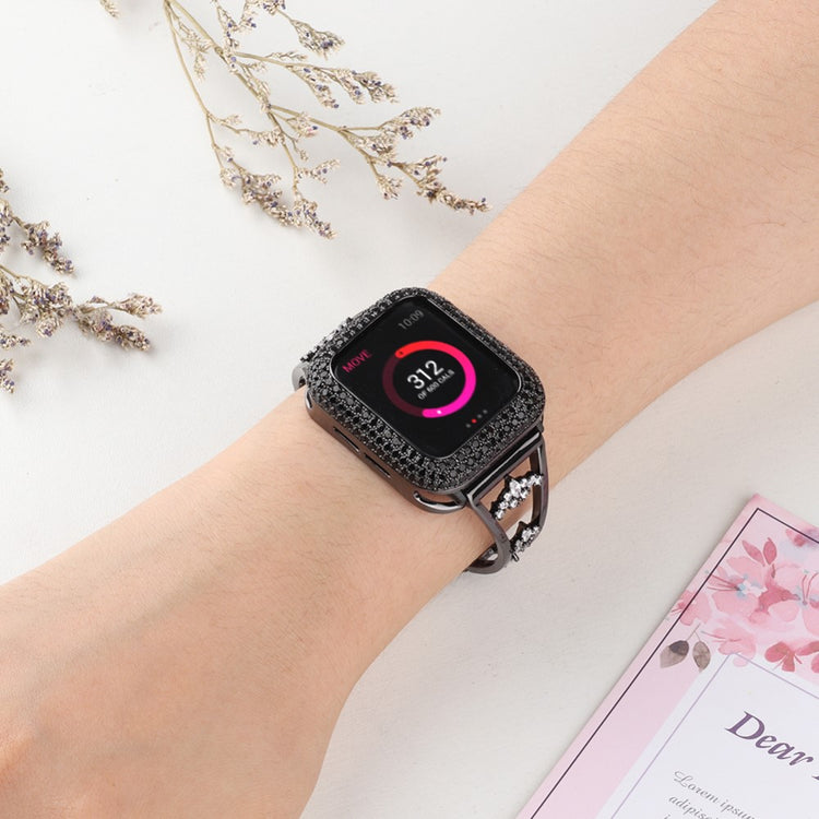Meget Elegant Metal Universal Rem passer til Apple Smartwatch - Sort#serie_1