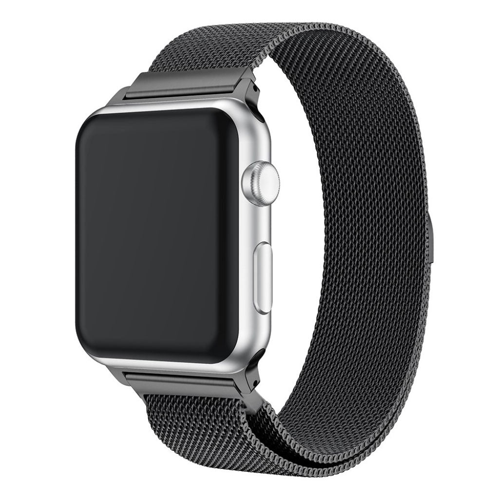 Vildt smuk Apple Watch Series 1-3 42mm Metal Rem - Sort#serie_1