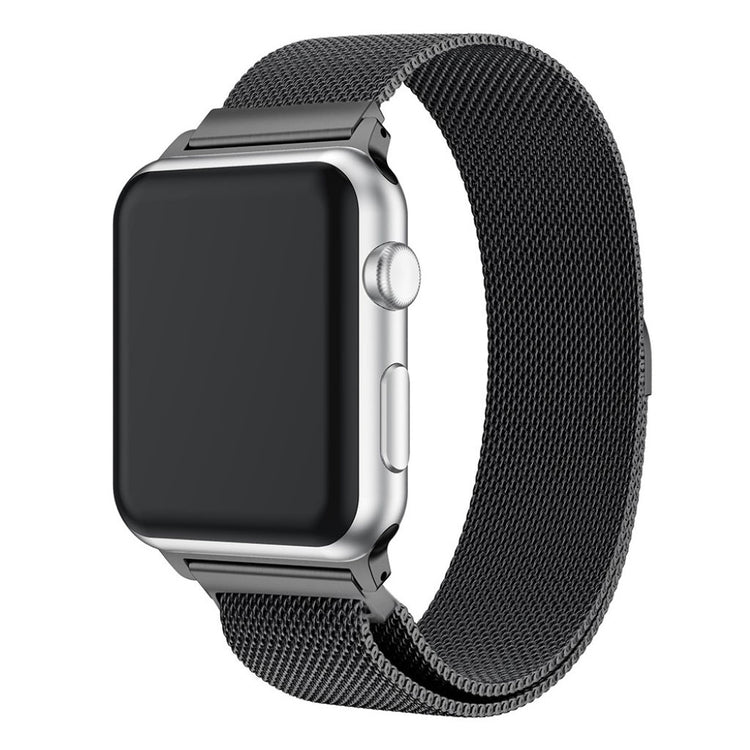 Vildt smuk Apple Watch Series 1-3 42mm Metal Rem - Sort#serie_1