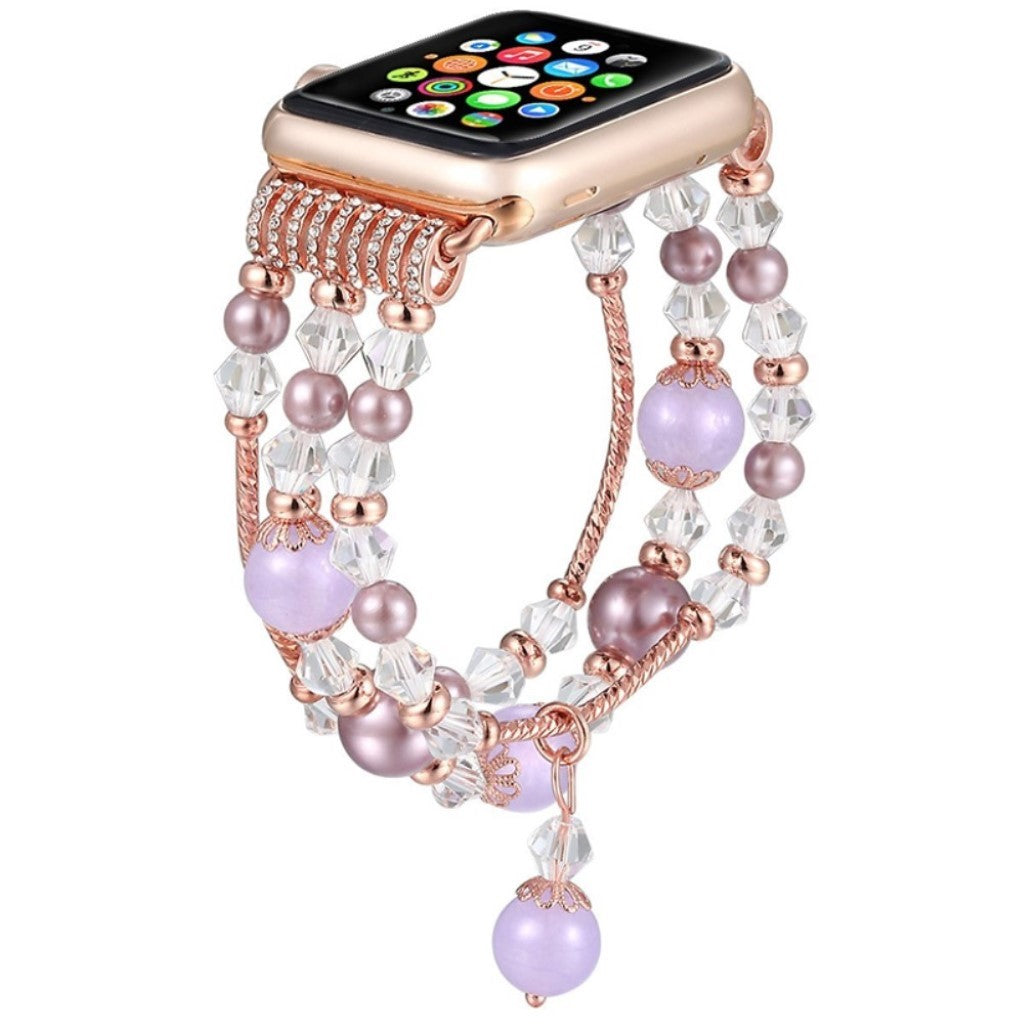 Mega fantastisk Apple Watch Series 1-3 42mm Rhinsten Rem - Flerfarvet#serie_1