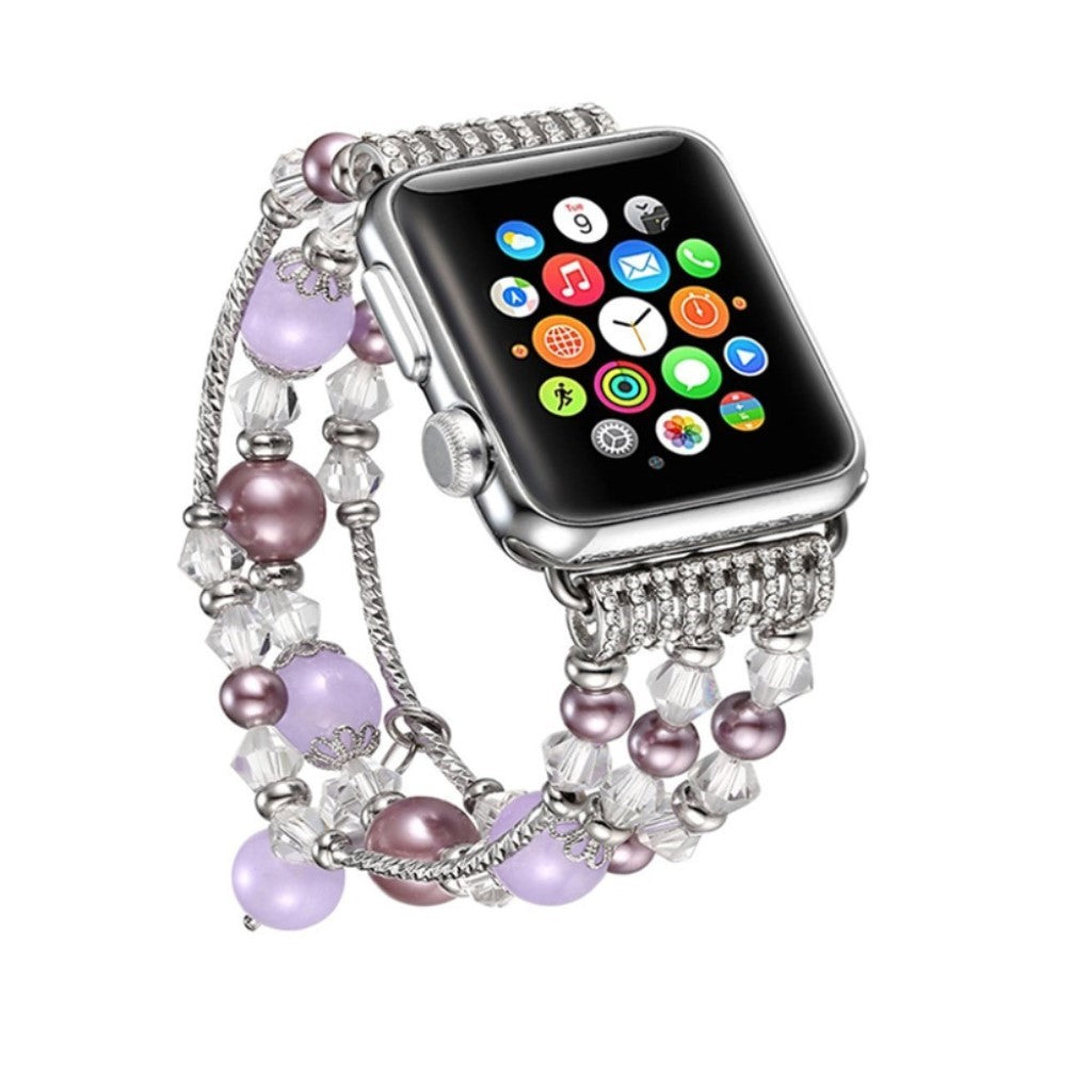 Mega fantastisk Apple Watch Series 1-3 42mm Rhinsten Rem - Flerfarvet#serie_2