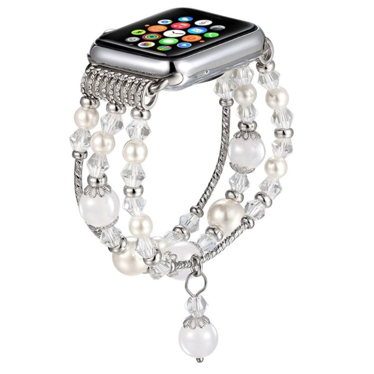 Mega fantastisk Apple Watch Series 1-3 42mm Rhinsten Rem - Hvid#serie_3