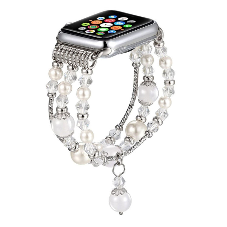 Mega fantastisk Apple Watch Series 1-3 42mm Rhinsten Rem - Hvid#serie_3